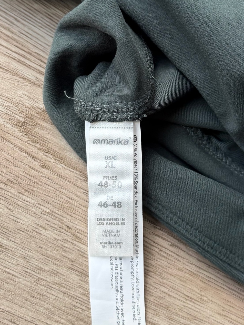 Marika Travel & Commute Wide Leg Pants XL Green High Rise Stretch Zip Pocket NWT - Picture 13 of 16